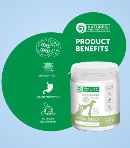 [4779051635528] Nature's Protection  Active Detox Powder For Cat and Dog 250g