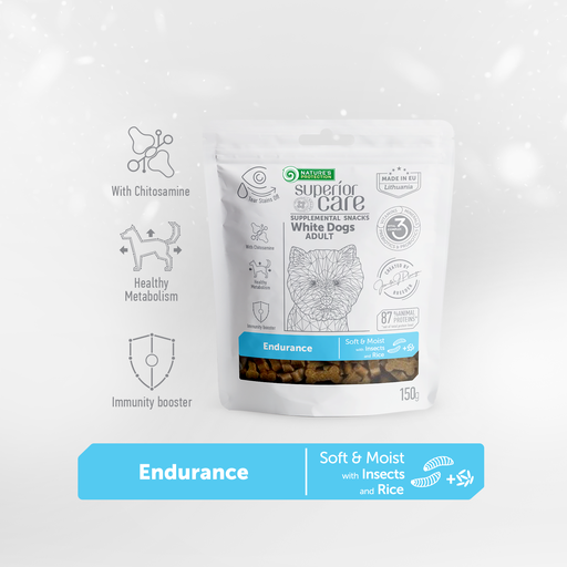[4771317476531] Nature's Protection Superior Care White Coat Supplemental Snacks Endurance with Insects and Rice For Adult Dogs 150g