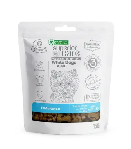[4771317476531] Nature's Protection Supplemental Endurance Snacks – Adult Dogs (White Coat) 150g 