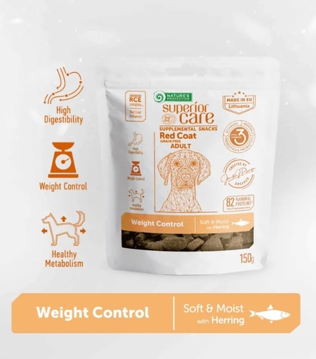 [4771317476593] Nature's Protection Supplemental Snacks Weight Control  – Adult Dogs (Red Coat) 150g