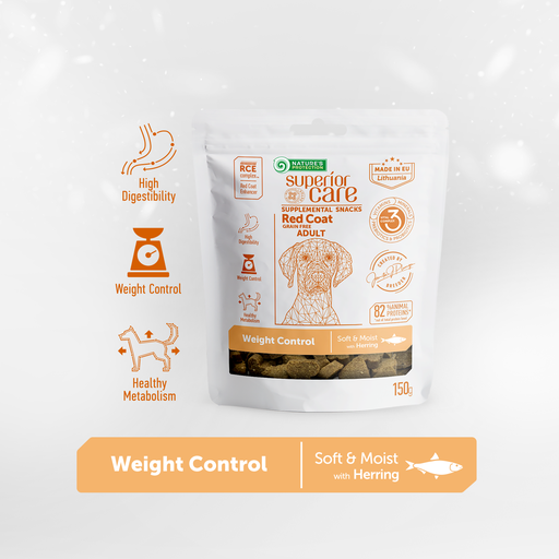 [4771317476593] Nature's Protection Superior Care Red Coat Supplemental Snack Weight Control with Herring For Adult Dogs 150g