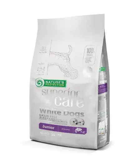 [4771317456717] Nature’s Protection Superior Care Junior White Coat Dog Food – All Breeds 1.5kg