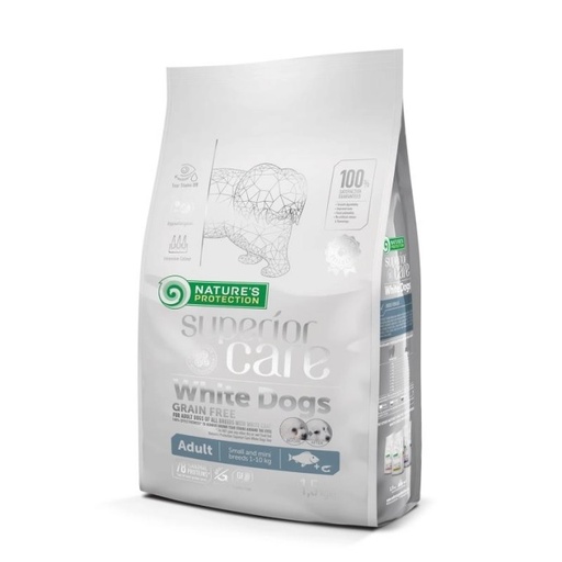 Nature's Protection Superior Care White Dogs Adult Small and Mini Breeds with White Coat