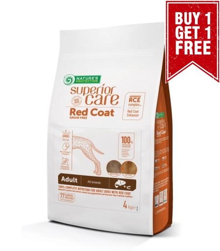 Nature's Protection Superior Care Red Coat Salmon Adult Dog All Breed
