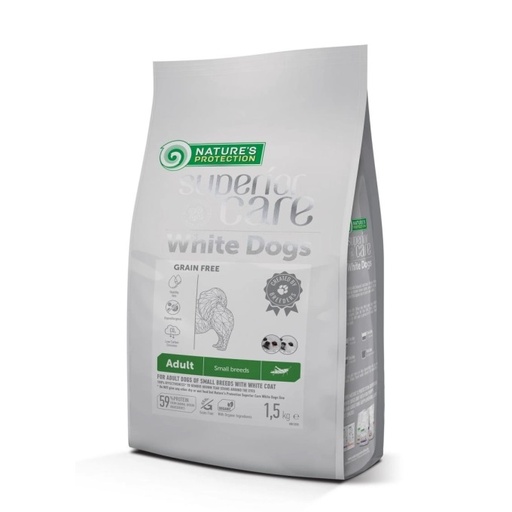 Nature's Protection Superior Care White Dogs Adult Small breed with White Coat