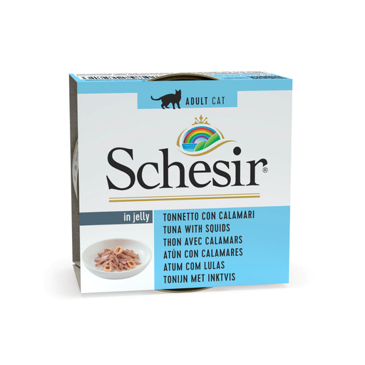 Schesir Can for Cat Tuna with Squids In Jelly 85g