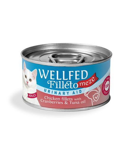 [5206819145559] Pet Interest Wellfed Filleto Meze Urinary Aid Chicken fillets with cranberries Can 70g