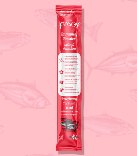 Pramy Veterinary Formula Treat Salmon with Tuna For Immunity Booster Cat 14g
