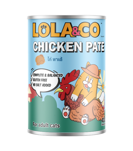 LOLA &amp; CO Chicken Pate Cat Can 400g