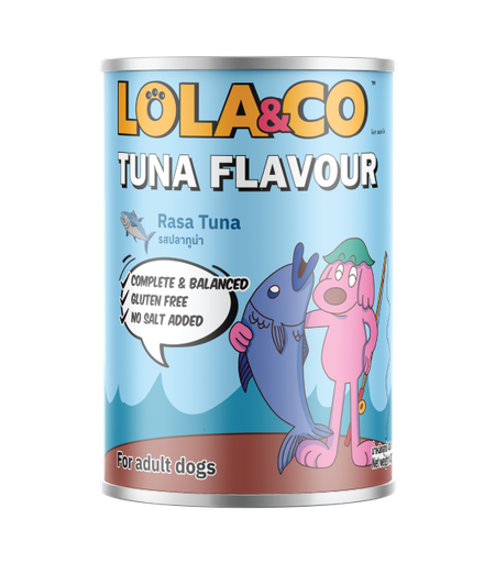 LOLA &amp; CO Tuna Flavour For Dogs Can 400g