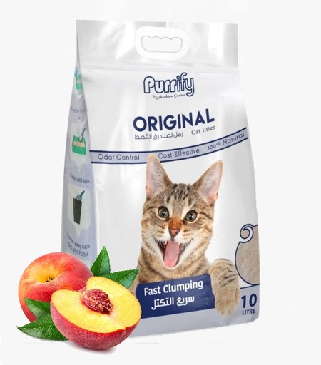 [635934609236-Peach] Purrify Original Cat Litter - 10Ltr Peach