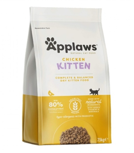 [5060122491396] Applaws Cat Dry Kitten Chicken 7.5Kg