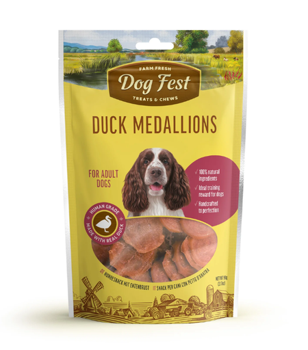 [6921959213669] Dog Fest Duck Medallions 90g