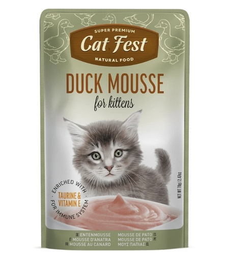 Cat Fest Duck Mousse For Kitten Pouch 70g