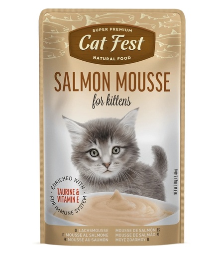 Cat Fest Salmon Mousse For Kitten Pouch 70g