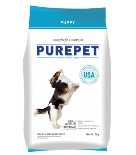 [8906125483853] Purepet Puppy Dry Food – Chicken &amp; Vegetables 3kg