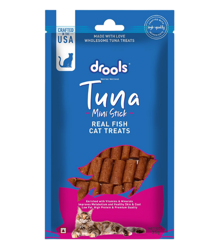 [8906125484638] Drools Tuna Mini Sticks Cat Treats 35g