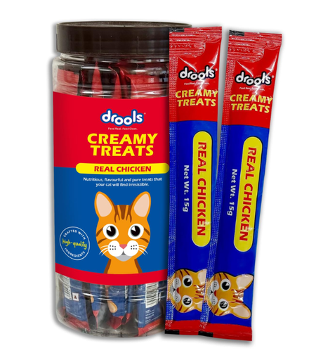 [8906125482788] Drools Creamy Treats – Real Chicken 25 Sticks