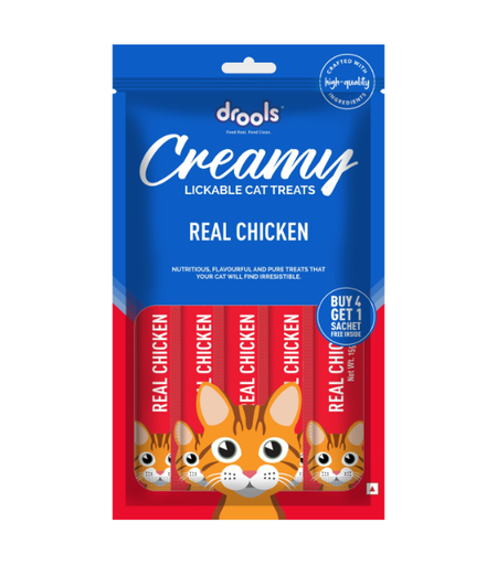 [8906125484720] Drools Creamy Treats – Real Chicken 5 Sticks