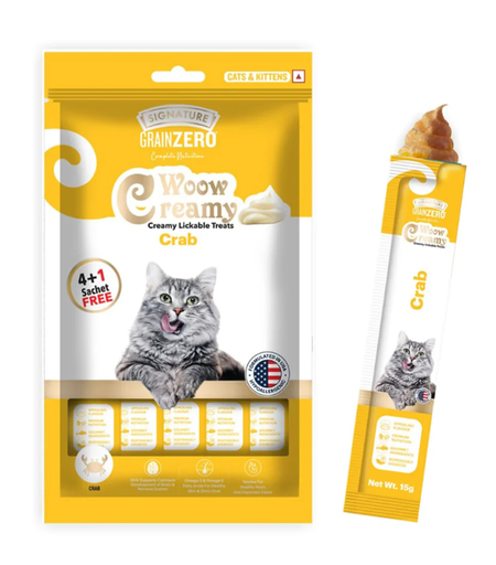 [8906125484225] Grain Zero Creamy Treats – Crab 5 Sticks