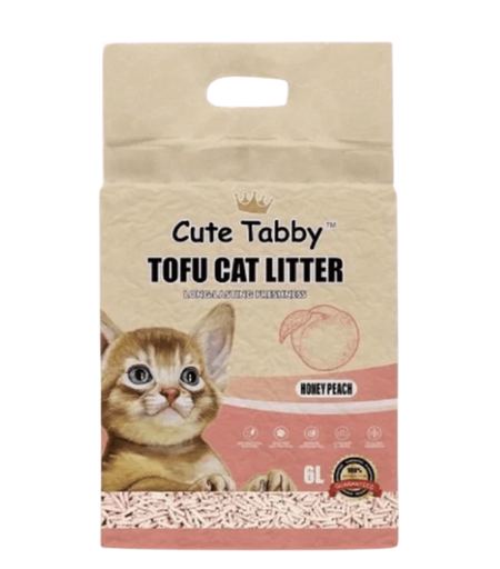 [6973373200763] Mi Pets Tofu Cat Litter – Peach Scent 6L