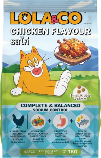 LOLA & CO Cat Dry Food – Chicken Flavour