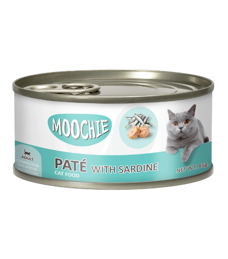 [8857127462974] Moochie Cat Wet Food – Pâté with Sardine (156g)