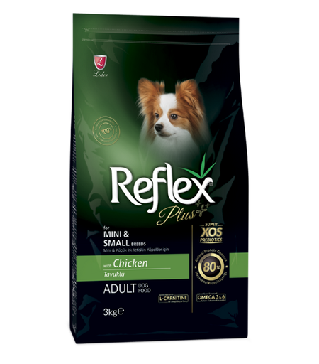 [8698995003414] Reflex Plus Mini &amp; Small Breed Adult Dog Food with Chicken 3 kg