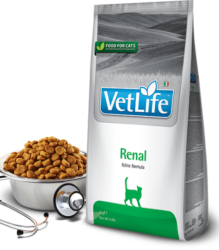 [8010276025302] Farmina Vet Life Renal Feline Dry Cat Food – 2 kg