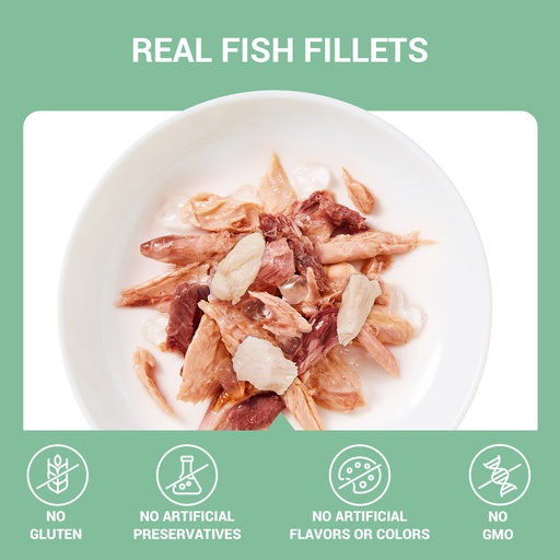 Schesir Cat Can Tuna with Hake in Jelly 70g