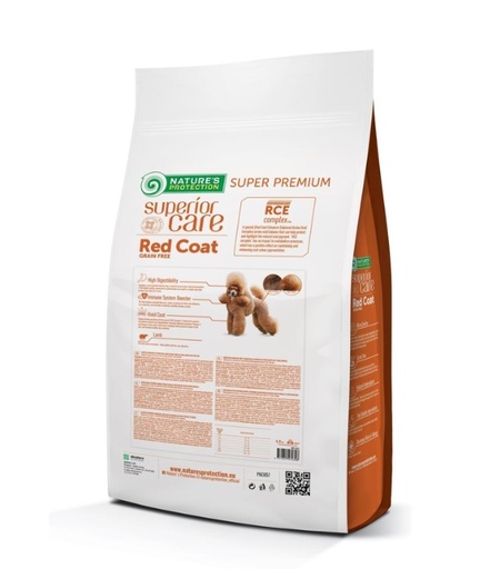[4771317472328] Nature’s Protection Superior Care Adult Small Breed Red Coat Lamb Dry Food – 1.5kg 