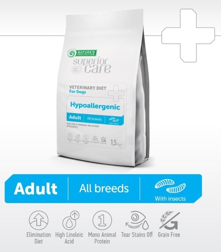 [4771317475787] Nature’s Protection Superior Care Veterinary Diet Hypoallergenic – for Adult Dogs 1.5 kg 