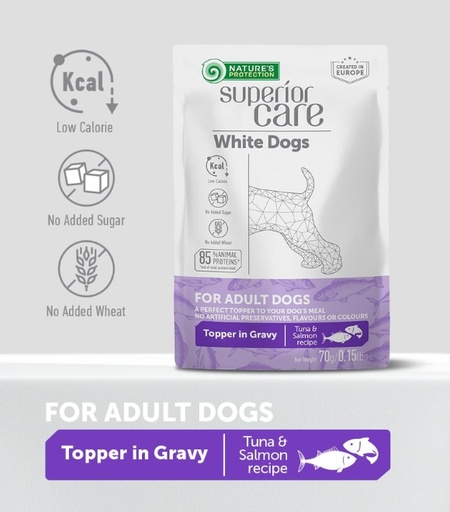 Nature’s Protection Superior Care Adult All Breed White Coat Tuna & Salmon Wet Food – 70g