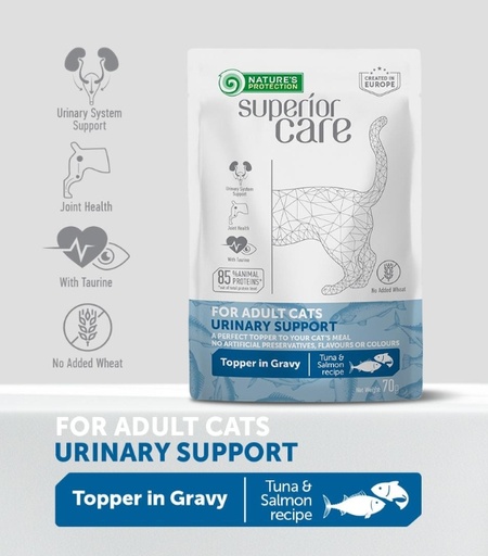 Nature’s Protection Superior Care Adult Cat Urinary Support Tuna & Salmon Wet Food – 70g