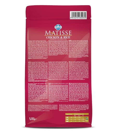 [8010276032089] Farmina Matisse Chicken & Rice Dry Cat Food 1.5Kg