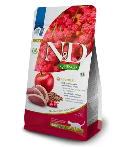 [8010276041562] Farmina N&D Quinoa Cat Hairball – 1.5 kg