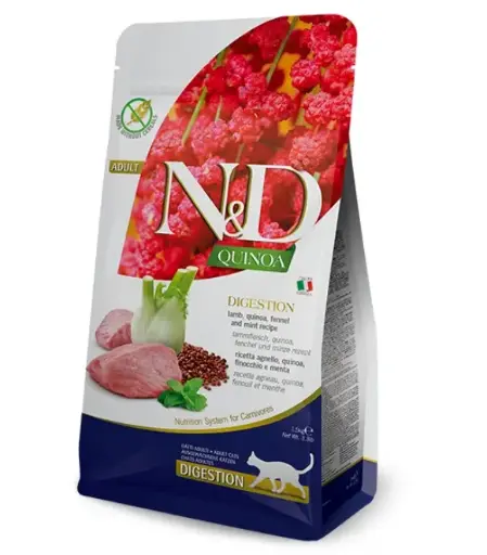 [8010276035790] Farmina N&D Quinoa Cat Digestion Lamb – 1.5 kg