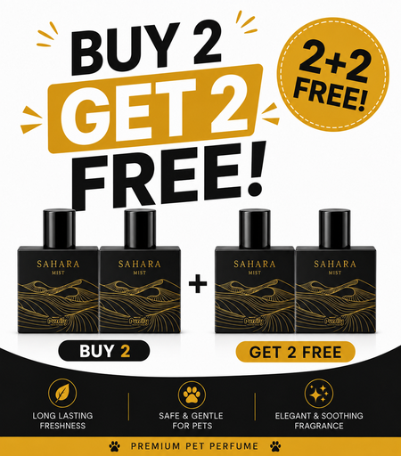 [6359346132260] Purrify Sahara Mist Premium Pet Perfume – 50ml | Buy 2 Get 2 Free – Introductory Offer