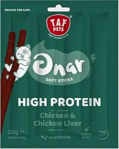 [5207147218328] TAF Pets Onar Soft Sticks Chicken & Chicken Liver Cat (4X5g) 20g